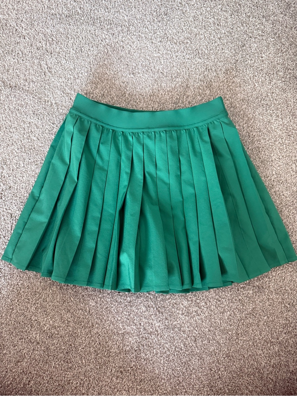 lululemon Green Pleated Tennis Skirt